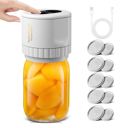 Electric Mason Jar Vacuum Sealer Kit 