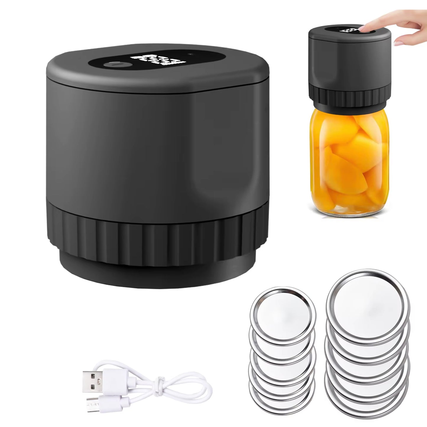 Electric Mason Jar Vacuum Sealer Kit 