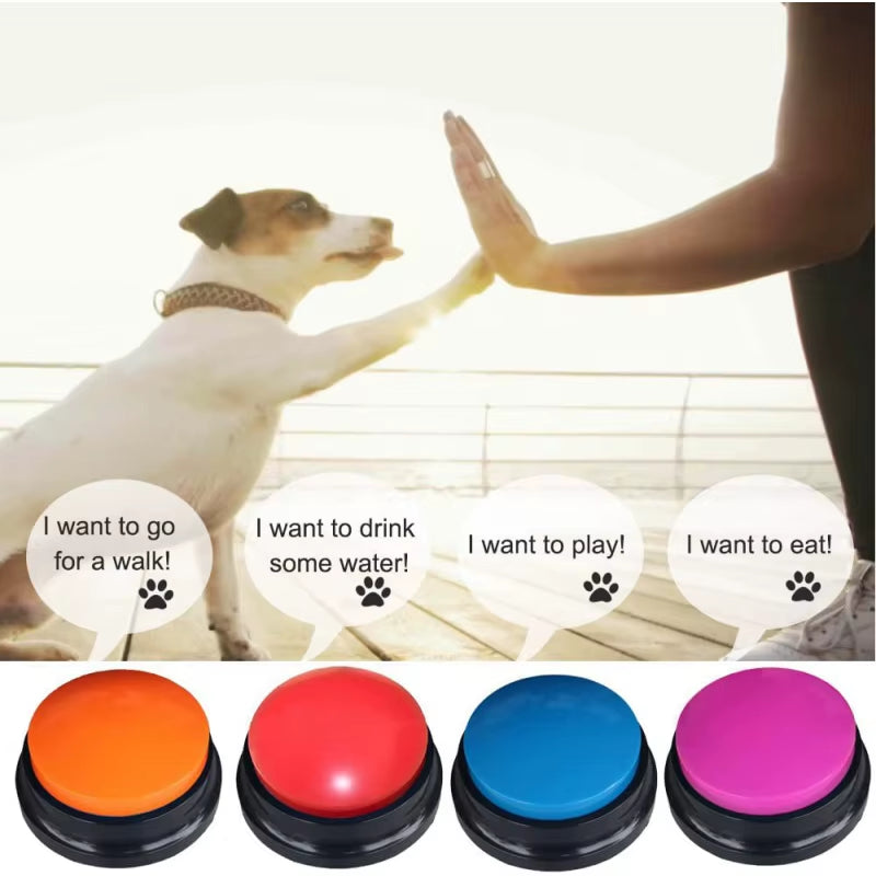 Coloured Pet Voice Recording Button 